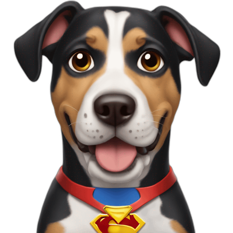 Superman dog emoji