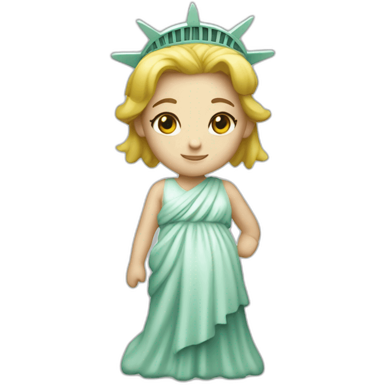 cute white girl statue of liberty emoji