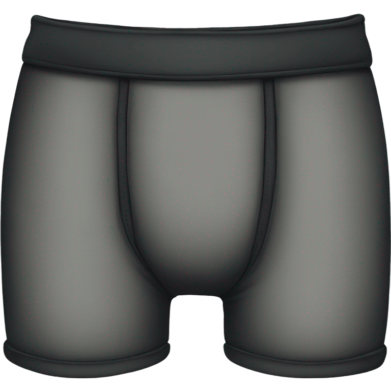 Black boxer briefs piece of clothing emoji