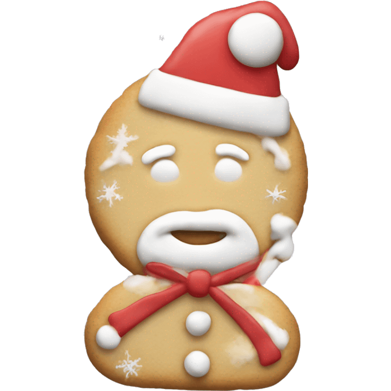 Christmas sugar cookie emoji