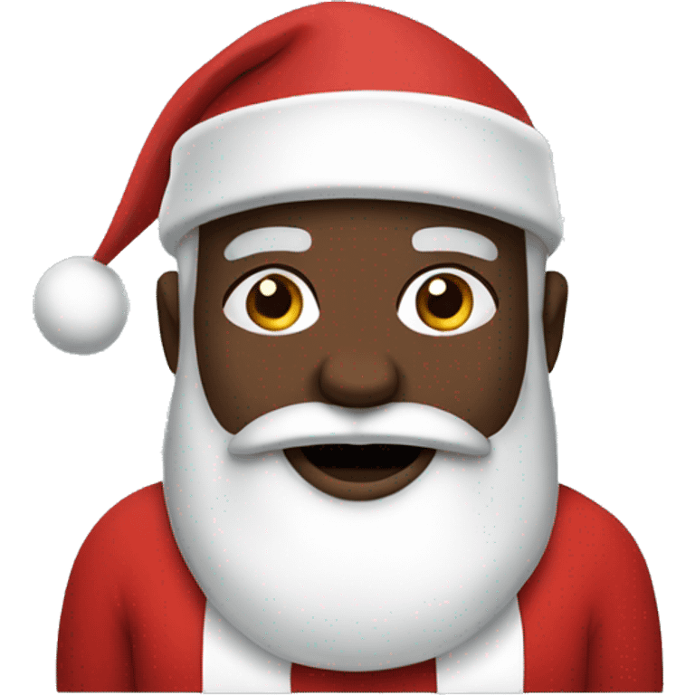 Black Santa with presents emoji