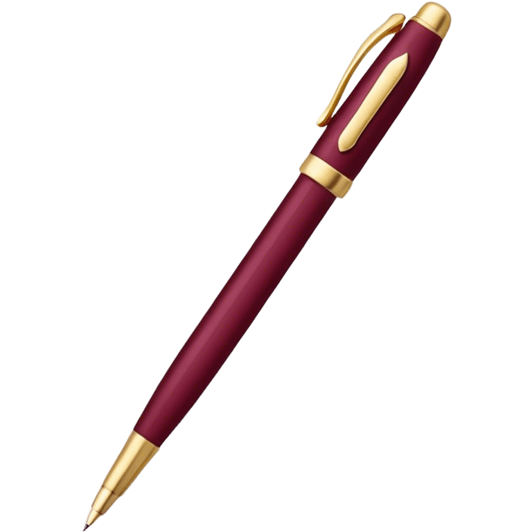  pen Burgundy  emoji