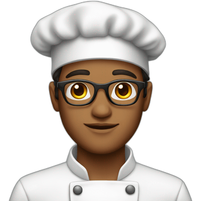 chef-young-glasses-brown-eyes-hat emoji