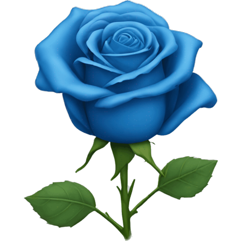 Blue rose emoji