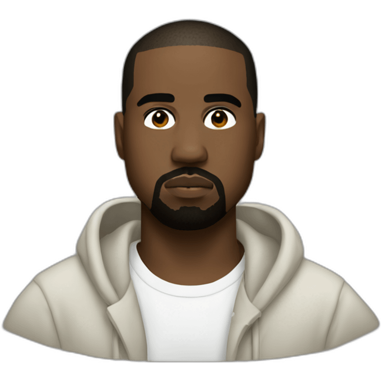 Kanye west white emoji