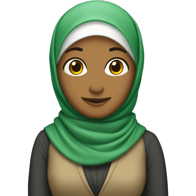 Teacher turtle wearing a hijab  emoji