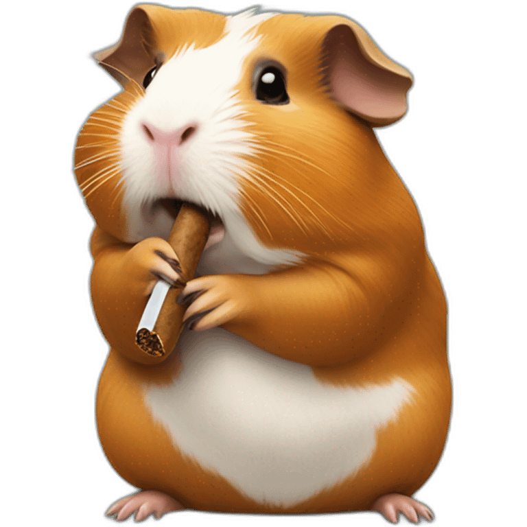 guinea pig smoking cigar emoji