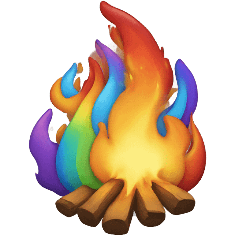 Rainbow Fire emoji