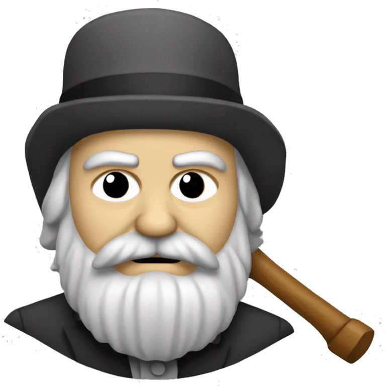 Karl marx with hammer and sickle emoji