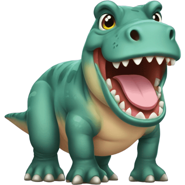 T-Rex hippo  emoji