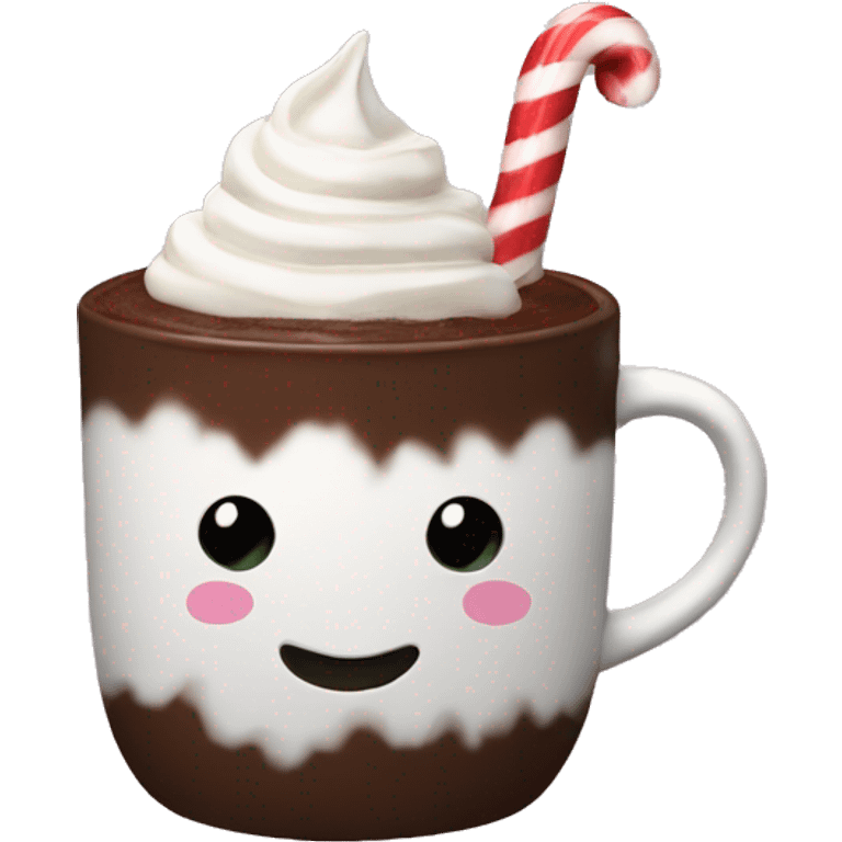 peppermint hot chocolate  emoji