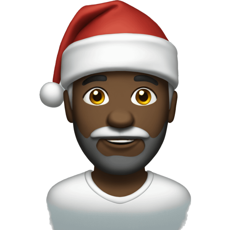 Black Santa emoji