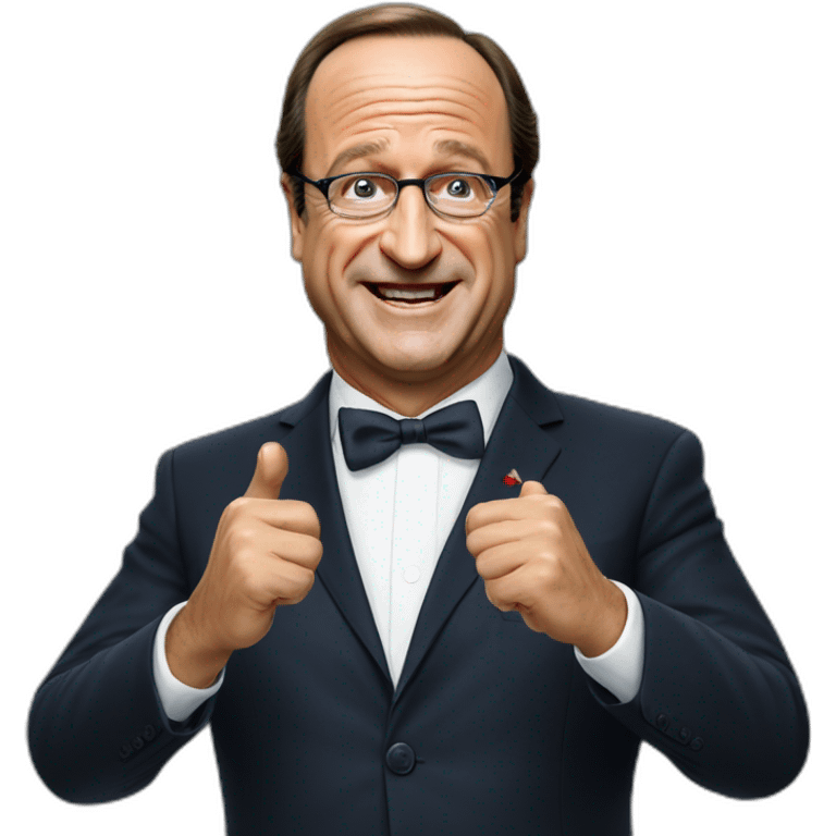 Président Hollande qui fait caca emoji