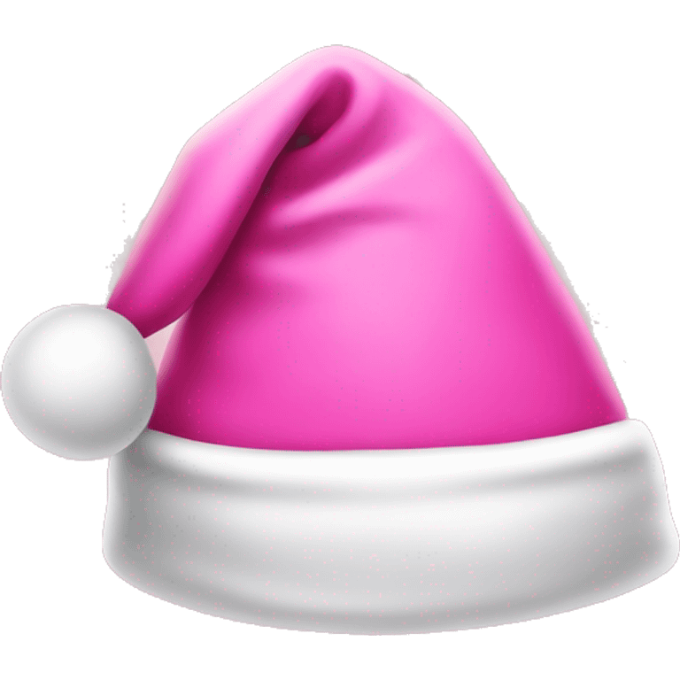 Pink Santa hat emoji