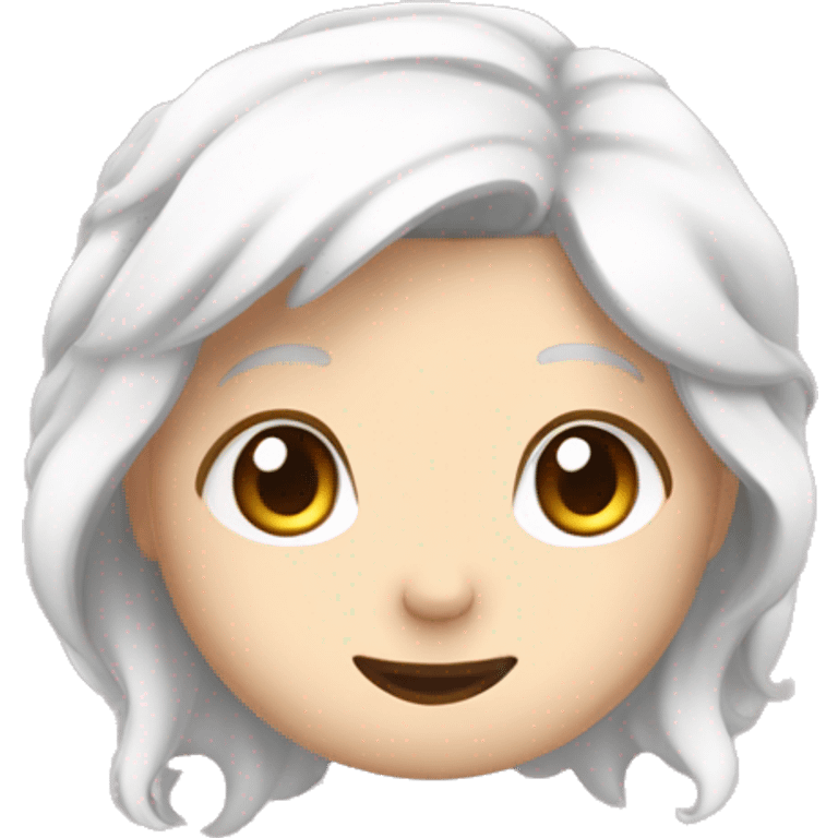 Cute white  ྀིྀི emoji