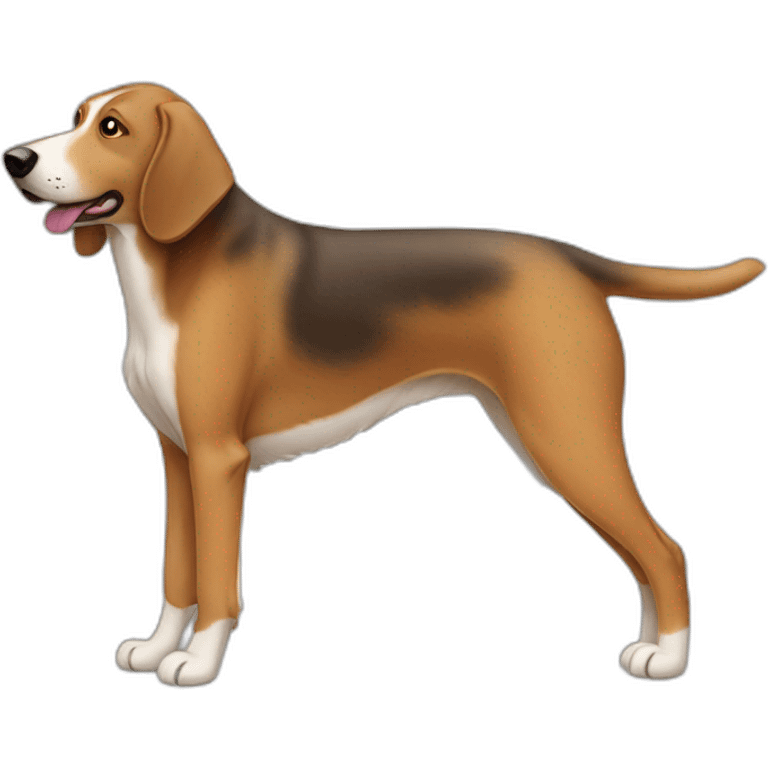 coonhound shepherd mix walking emoji