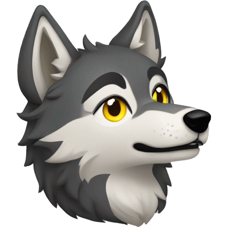 Gay wolf emoji