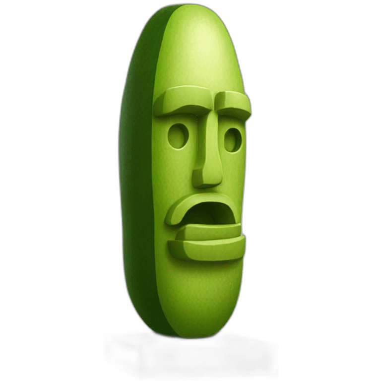 avocado moai statue emoji