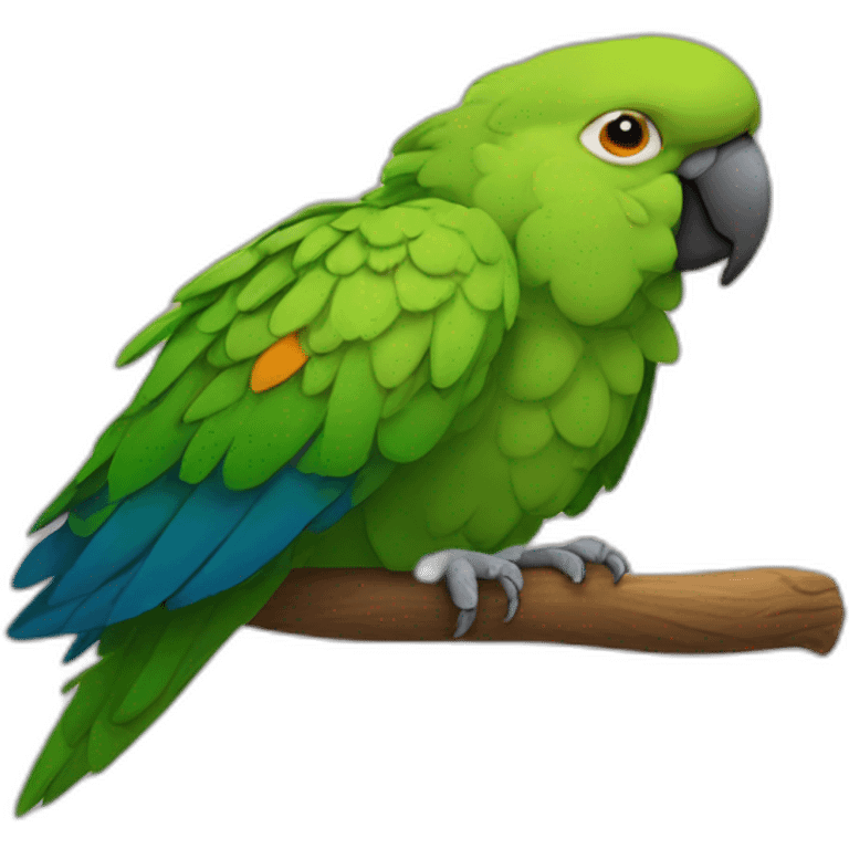 parrot sleeping emoji