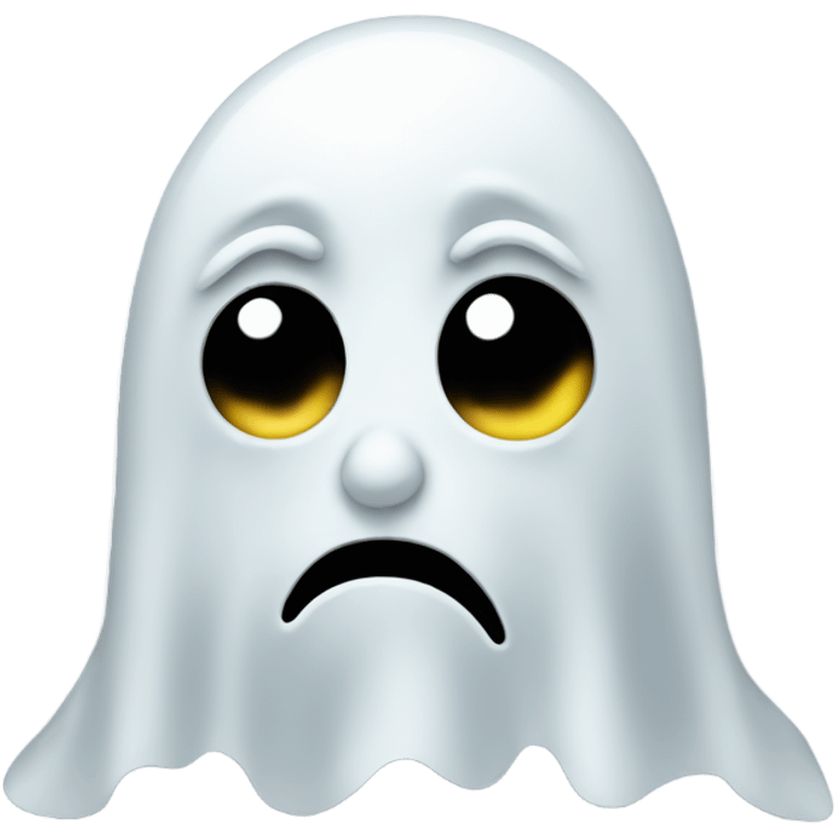 Sad ghost emoji