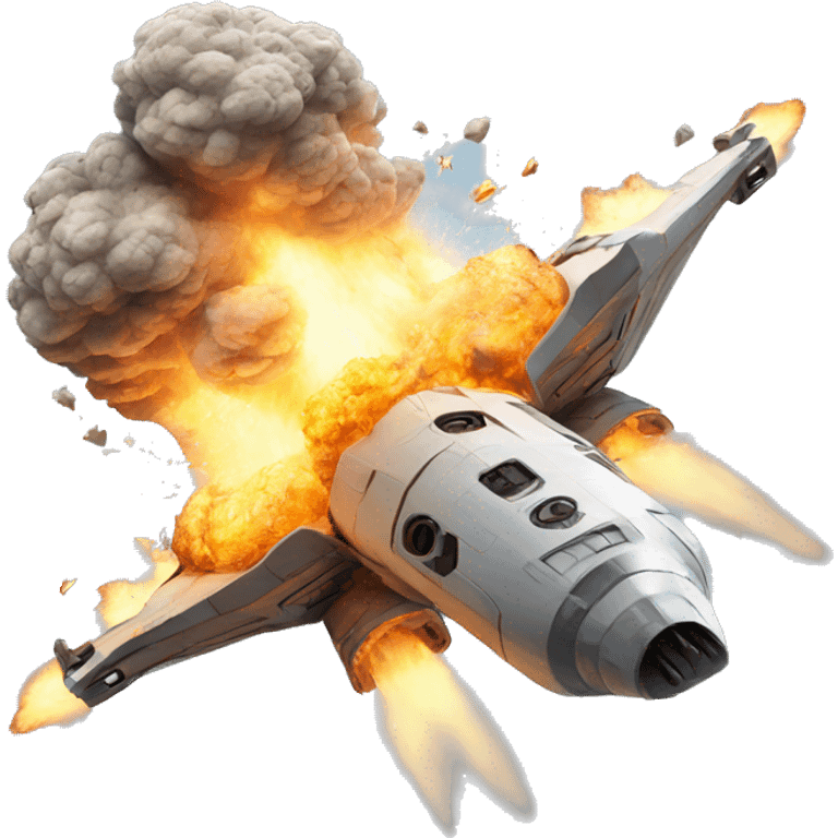 spaceship explosion emoji