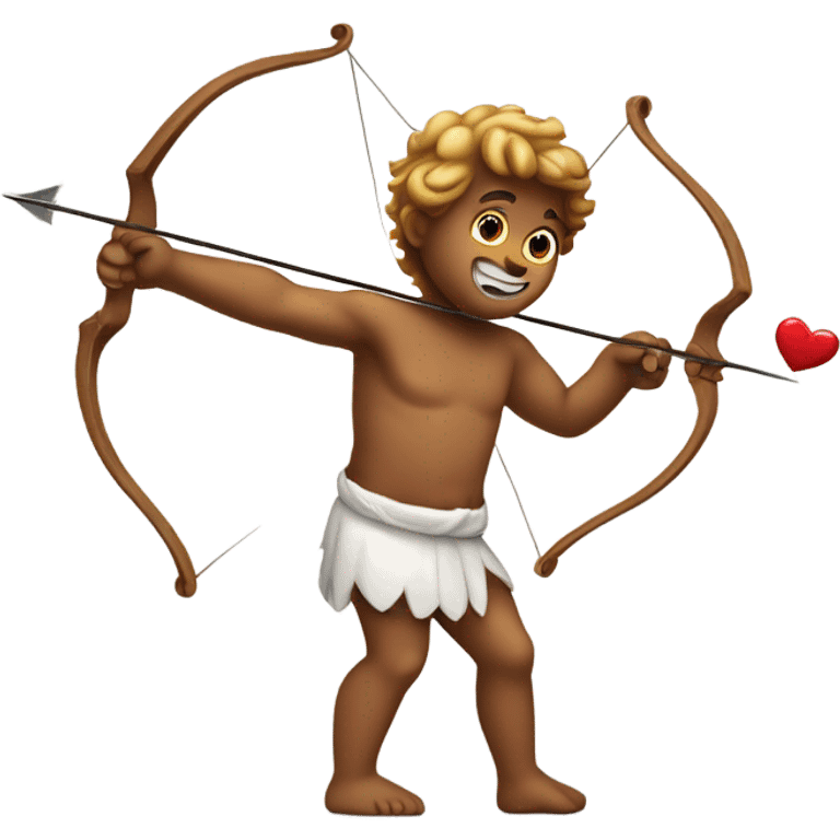 Cupid firing his heart bow emoji