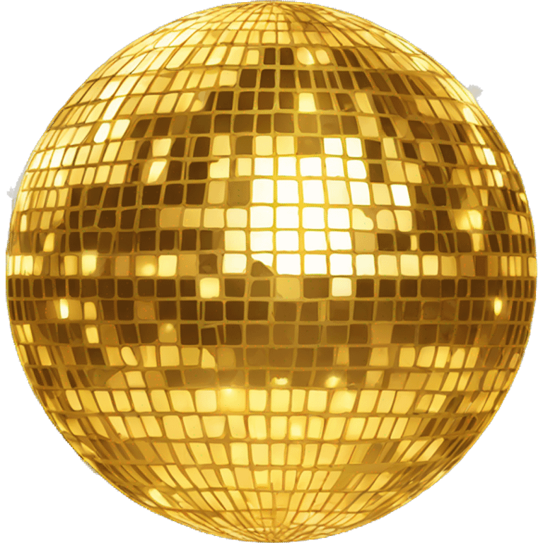 gold disco ball emoji