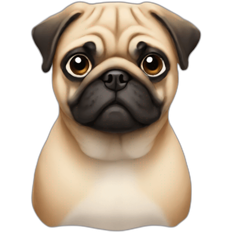 Pug ginger emoji