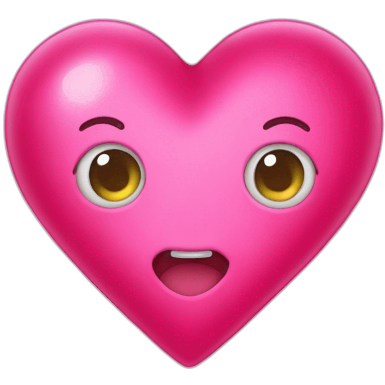 Pink jelly heart emoji