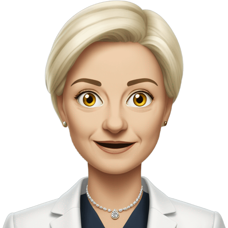 hyper realistic Kaya Kallas European Union emoji