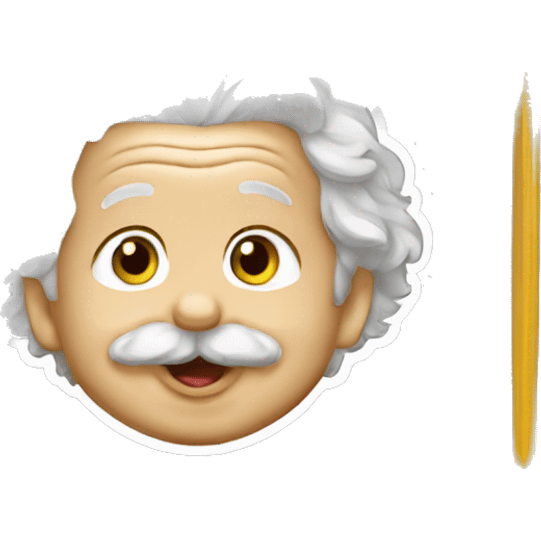 albert einstein happy baby sticker emoji