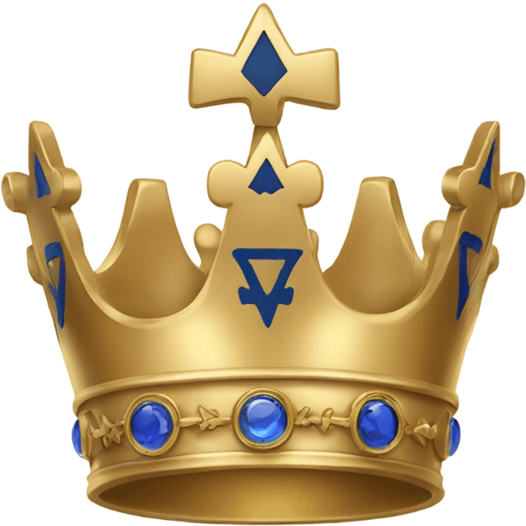 Crown with Masonic logo emoji