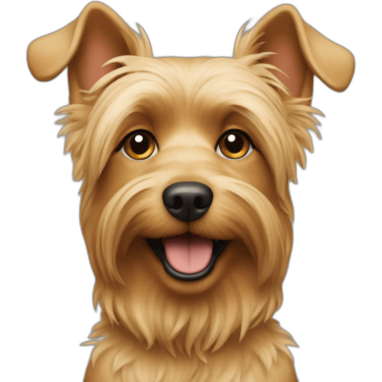 dog-yorkshire-large-older-closeup-smile-tan emoji