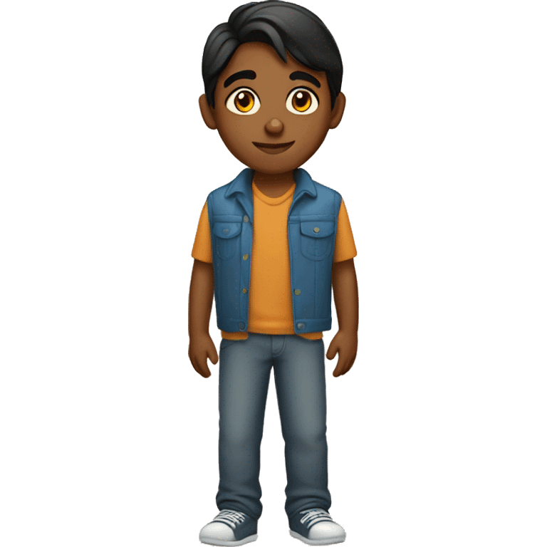 A 15 year old indian boy  emoji