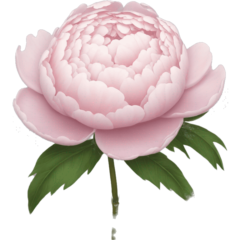 Pale pink peony bouquet emoji