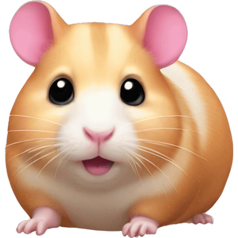 Pink hamster emoji