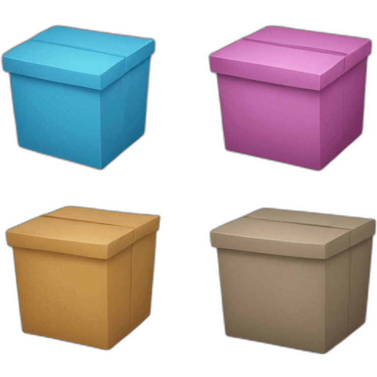 Three boxes emoji