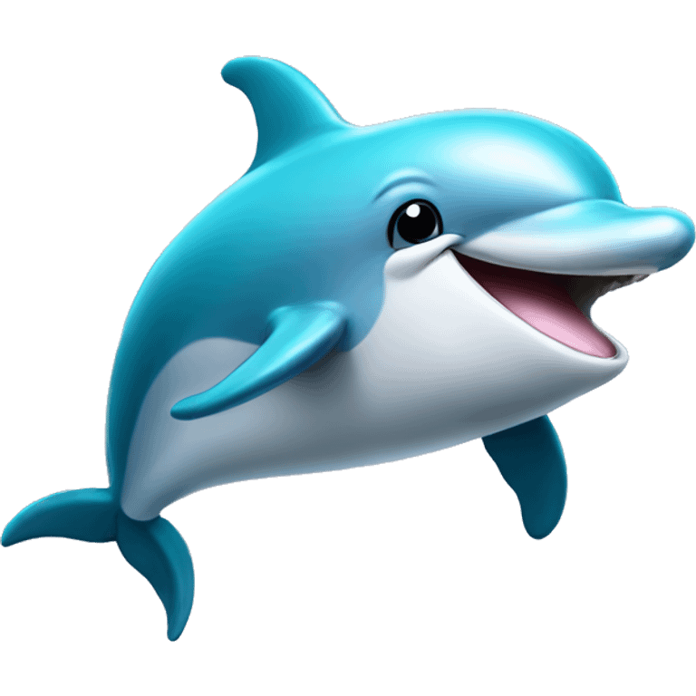 Dolphin smiling  emoji