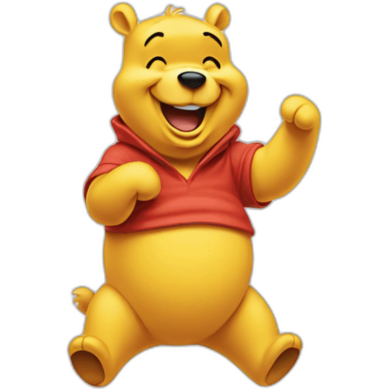 Winnie the pooh laughing emoji