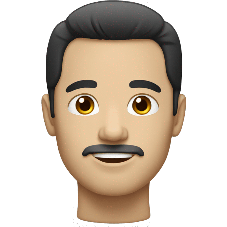 white man with black hair emoji