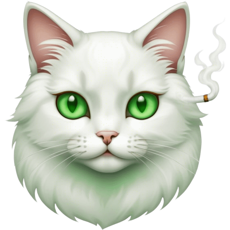 cat smoking emoji