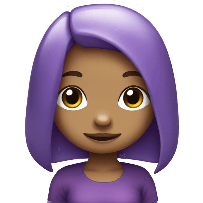 cute purple chibi girl Platypus emoji