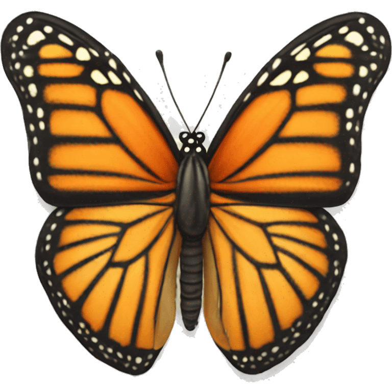 Monarch butterfly emoji