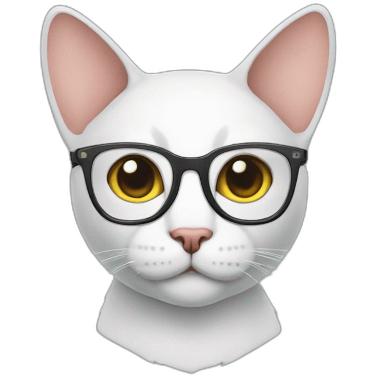 nerd cat emoji