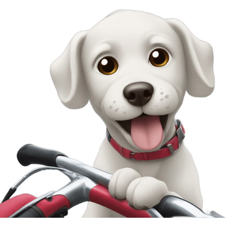 dog on a bike  emoji