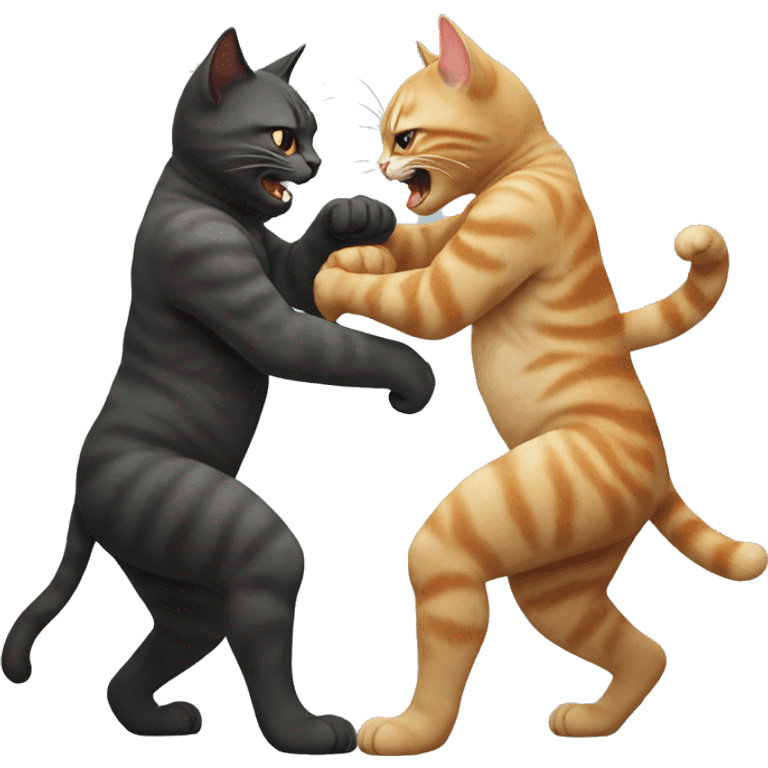 Cat fight emoji