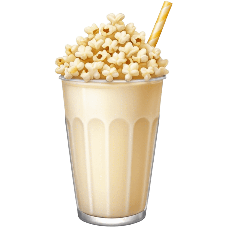 protein shake (similar to popcorn) emoji