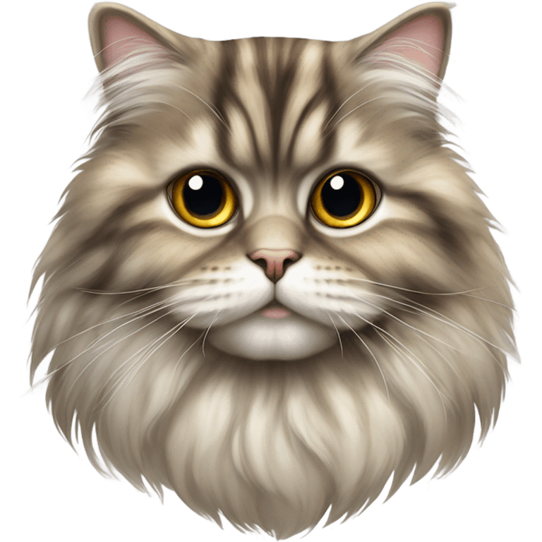 Persian tabby cat emoji