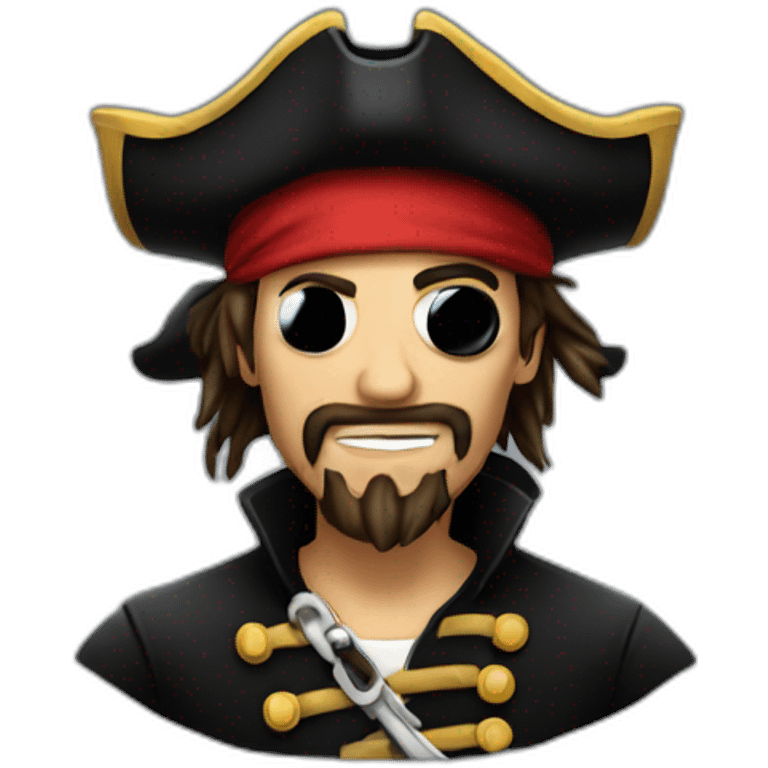 Pirate hacker emoji