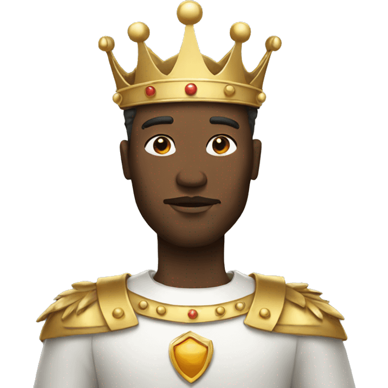 white king with crown emoji